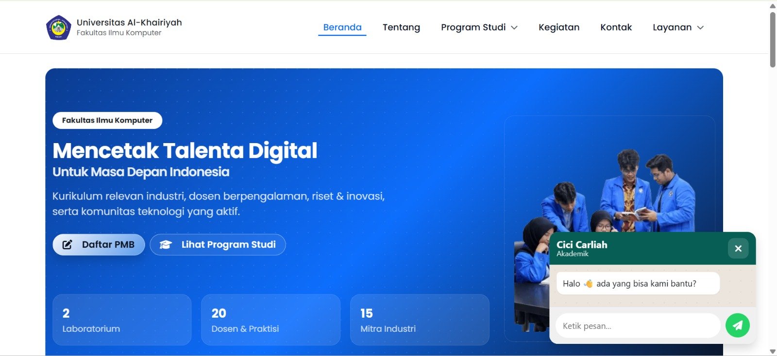 Website Fakultas Ilmu Komputer